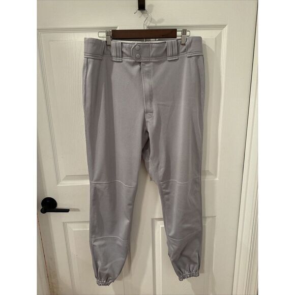 Rawlings Men's Gray Long Baseball‎ Pants - Size Large Belt Loops 36x30 - Picture 1 of 6